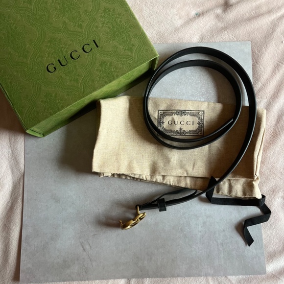 Slim black Gucci Belt sz 90/95 main image 5